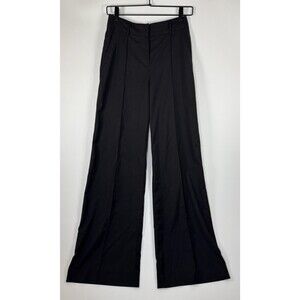 Wildfang Empower Pants Womens 2 Black Wide Leg Dress‎ Career Trousers Stretch